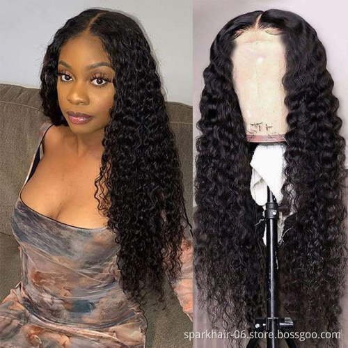 Raw Lace Front Wig Women Free Lace Wig Cuticle Aligned Hair Lace Closure Wig for Black Samples Raw Brazilian 30in Long Length